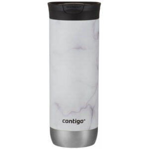 Garrafa Térmica Contigo Huron Couture 2.0 Snapseal 591mL White Marble