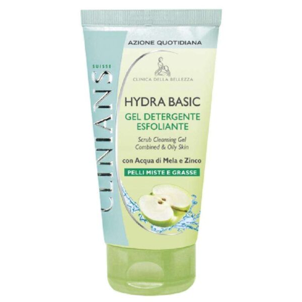 Gel Espoliante Clinians Hydra Basic com Água de Maçã e Zinco 150ml