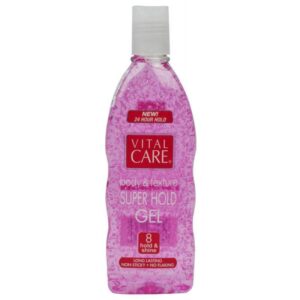 Gel Fixador Para Cabelo Vital Care Body & Texture Super Hold 300g