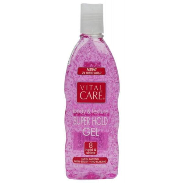 Gel Fixador Para Cabelo Vital Care Body & Texture Super Hold 300g