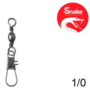 Girador com Snap Snake Black Nickel 1/0 SN-3702 (15 Peças)