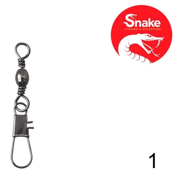 Girador com Snap Snake Black Nickel 1 SN-3702 (25 Peças)