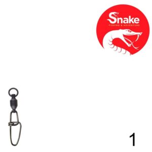 Girador com Snap Snake Black Nickel 1 SN-3804 (10 Peças)