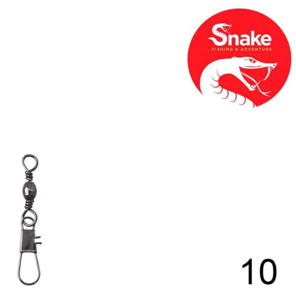 Girador com Snap Snake Black Nickel 10 SN-3702 (25 Peças)