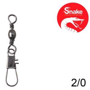 Girador com Snap Snake Black Nickel 2/0 SN-3702 (15 Peças)