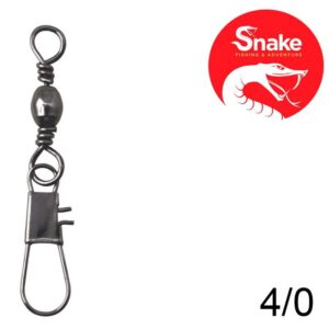 Girador com Snap Snake Black Nickel 4/0 SN-3702 (15 Peças)