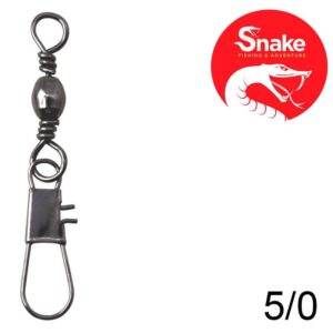 Girador com Snap Snake Black Nickel 5/0 SN-3702 (15 Peças)