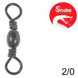 Girador Snake Black Nickel 2/0 SN-1707 (8 Peças)