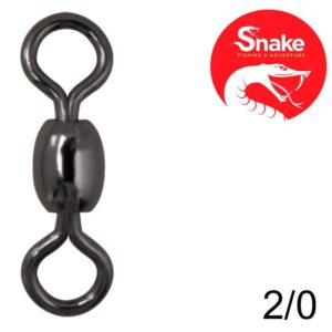 Girador Snake Black Nickel 2/0 SN-1901 (8 Peças)