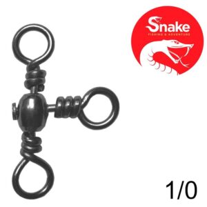 Girador Triplo Snake Black Nickel 1/0 SN-1703 (5 Peças)