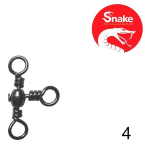 Girador Triplo Snake Black Nickel 4 SN-1703 (8 Peças)