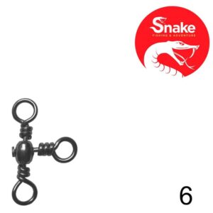 Girador Triplo Snake Black Nickel 6 SN-1703 (10 Peças)