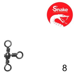 Girador Triplo Snake Black Nickel 8 SN-1703 (12 Peças)