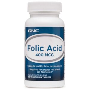 GNC Folic Acid 400 MCG (100 Capsulas)