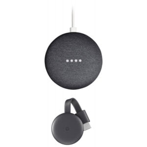 Google Smart Tv Kit Chromecast 3 + Home Mini Combo GA00545-US Preto