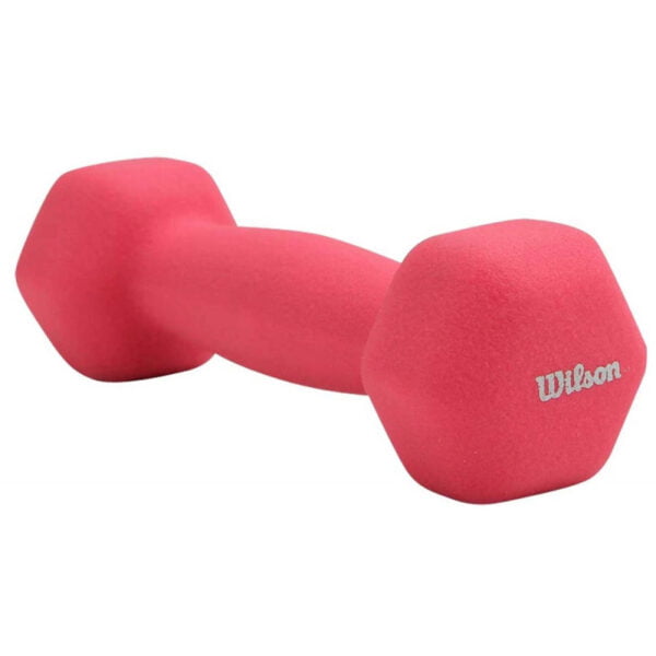 Halteres Wilson de Neoprene MN0002 0.91KG/2LB Rosa ( 1 Peça)