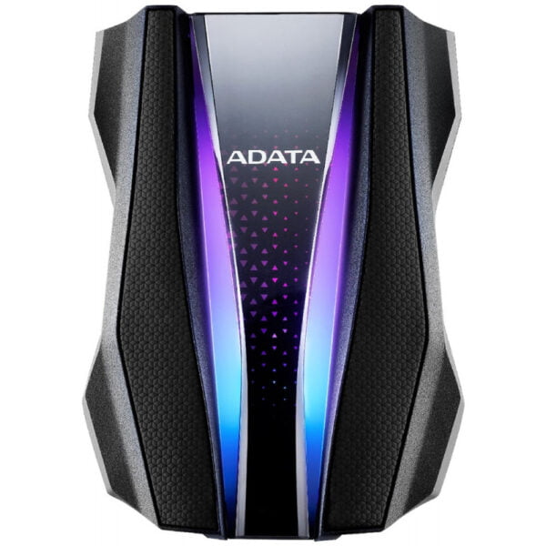 HD Externo ADATA 1TB RGB Lighting HD770G 2.5" USB 3.2 Preto