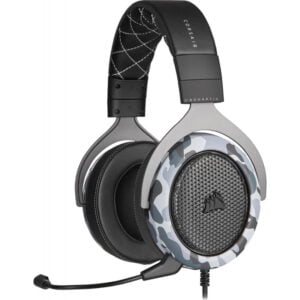 Headset Corsair HS60 HAPTIC Stereo Gaming - Branco Camuflado