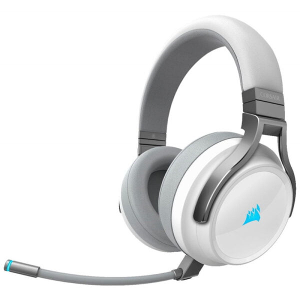 Headset Corsair para Jogos Virtuoso RGB Wireless - Branco