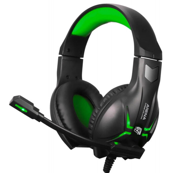 Headset Gamer ELG Arena com Microfone LED P2xP2 50mW HGAR (2 metros) Preto