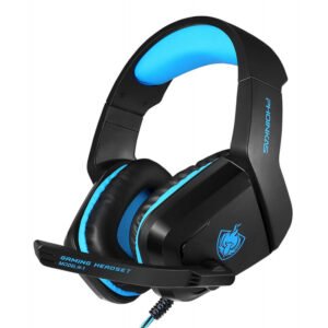 Headset para Jogos Phoinikas H1 com Microfone Preto/Azul