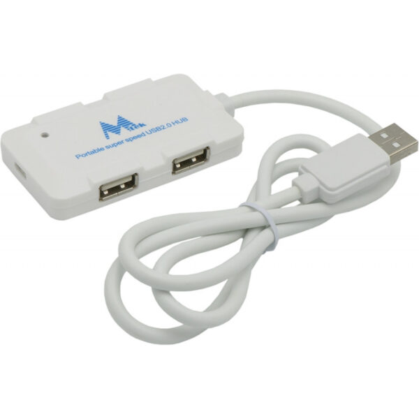 Hub USB Mtek HB-8102W 4 Portas - Branco