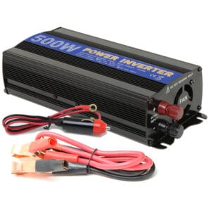Inversor de Voltagem para Carro Power Inverter 24V a 110V 500W - Preto