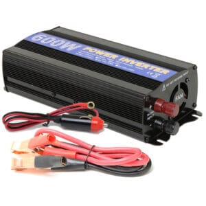 Inversor de Voltagem para Carro Power Inverter 24V a 110V 600W - Preto
