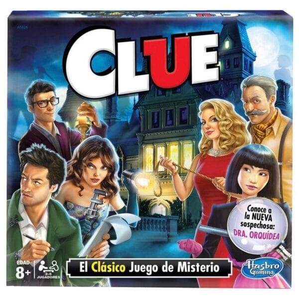 Jogo de Tabuleiro Hasbro Gaming Clue Clássico A5826 2-6 Jogadores