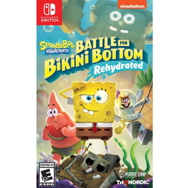 Jogo Spongebob Battle for Bikini Bottom Rehydrated - Nintendo Switch