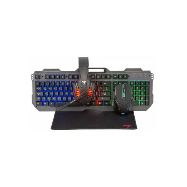 Kit 4 em 1 Teclado + Headset + Mouse + Mousepad Kolke Ares KGK-458 (Teclado Espanhol)