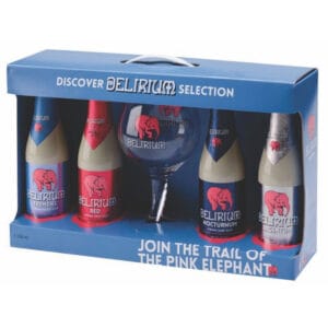 Kit Cerveja Delirium - 330mL x 4 + Copo de 330mL