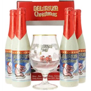 Kit Cerveja Delirium Christmas - 330mL x 4 + Copo de 250mL