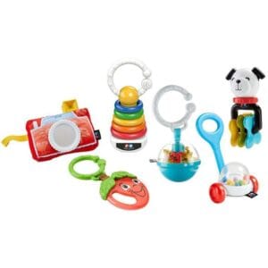 Kit Chocalhos Fisher Price Mini Versões P.FBH63 (6 peças)