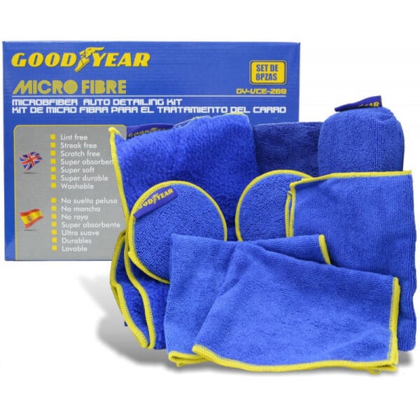 Kit de Limpeza Goodyear GY-VCE-269 Set com 8 Peças