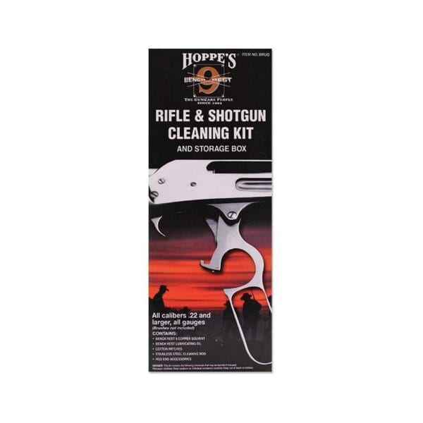 Kit de Limpeza Hoppe's BRUO para Rifle e Pistola
