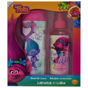 Kit Dreamworks Trolls Body Spray + Shower Gel 2 x 200mL - Infantil