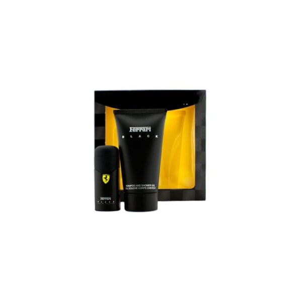 Kit Perfume Ferrari Black EDT 30mL + Shower Gel 150mL - Masculino