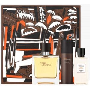 Kit Perfume Hermès Pure Parfum EDP 75mL + Espuma de Barbear 50mL + After Shave 40mL