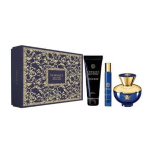 Kit Perfume Versace Dylan Blue EDP 100mL + 15mL + Body 150mL - Feminino