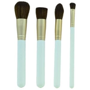Kit Pincel Makeup Brush Make T-04-029 - Branco (4 Peças)