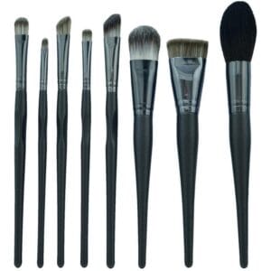 Kit Pincel Makeup Brush Make T-08-078 - Preto (8 Peças)