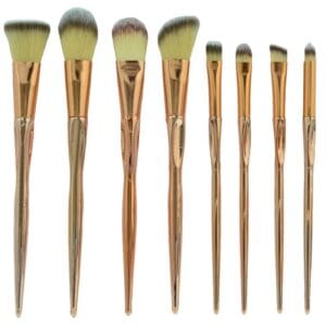 Kit Pincel Makeup Brush Make T-08-079 - Dourado (8 Peças)