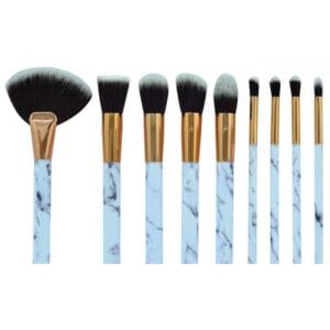 Kit Pincel Makeup Brush Make T-09-002 - Branco (9 Peças)