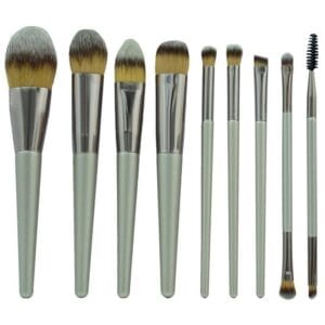 Kit Pincel Makeup Brush Make T-09-019 - Cinza (9 Peças)
