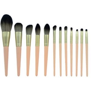 Kit Pincel Makeup Brush Make T-12-075 - Rosa (12 Peças)