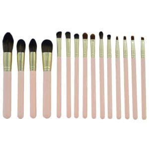 Kit Pincel Makeup Brush Make T-15-022 - Rosa (15 Peças)