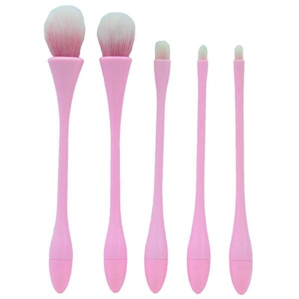 Kit Pincel Makeup Brush Make T-5-073 - Rosa (5 Peças)
