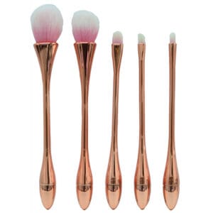 Kit Pincel Makeup Brush Make T-5-076 - Dourado (5 Peças)