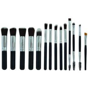 Kit Pincel Makeup Brush Make TM-096 - Preto (13 Peças)